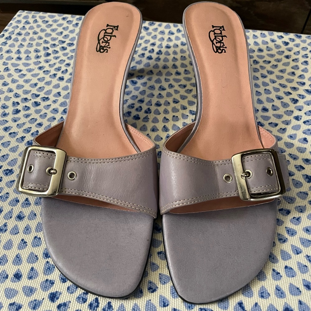 Purple Kitten Heels